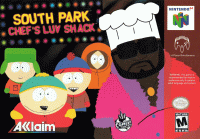 South Park Chef's Luv Shack Nintendo 64 US box art